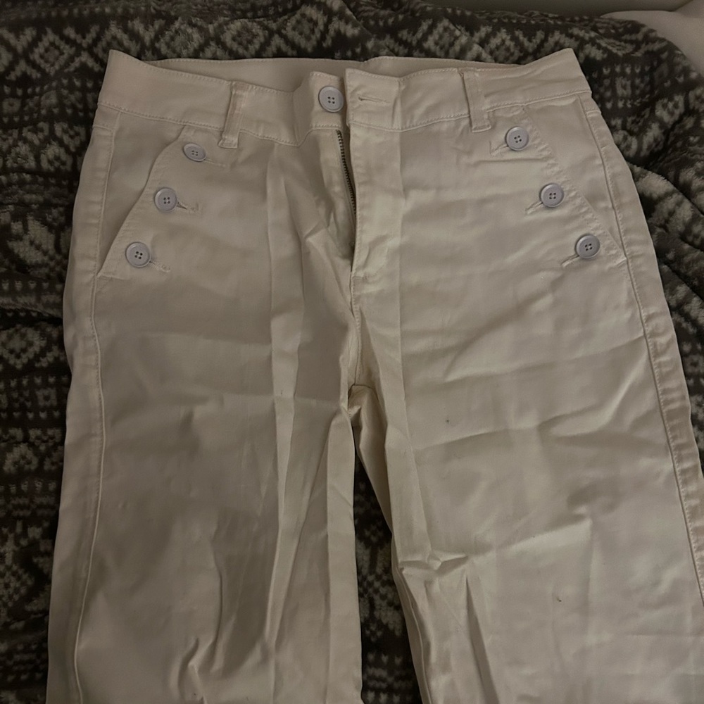 Cabi White Bell Bottom Jeans